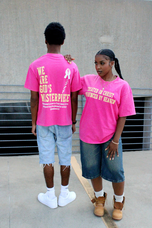 Pink Created in Christ Heavenly Influenced
