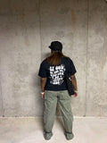 Black Romans 8:31 Christian t-shirt with white lettering